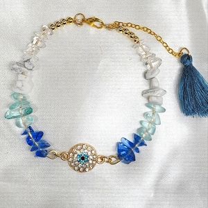 Evil Eye if Protection Gemstone Bracelet